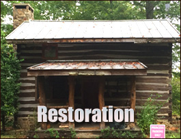 Historic Log Cabin Restoration  Potecasi, North Carolina